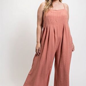 Texture Woven Jumpsuit